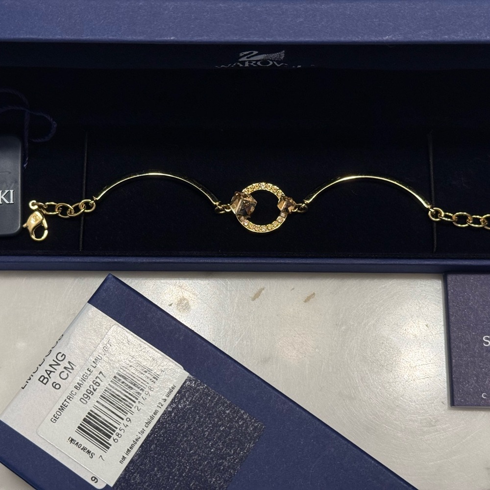 Swarovski Gold-Tone Circular Bracelet